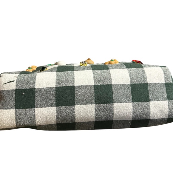 Make up bag, pouch, embellished with Christmas motif; NWT - Picture 4 of 5